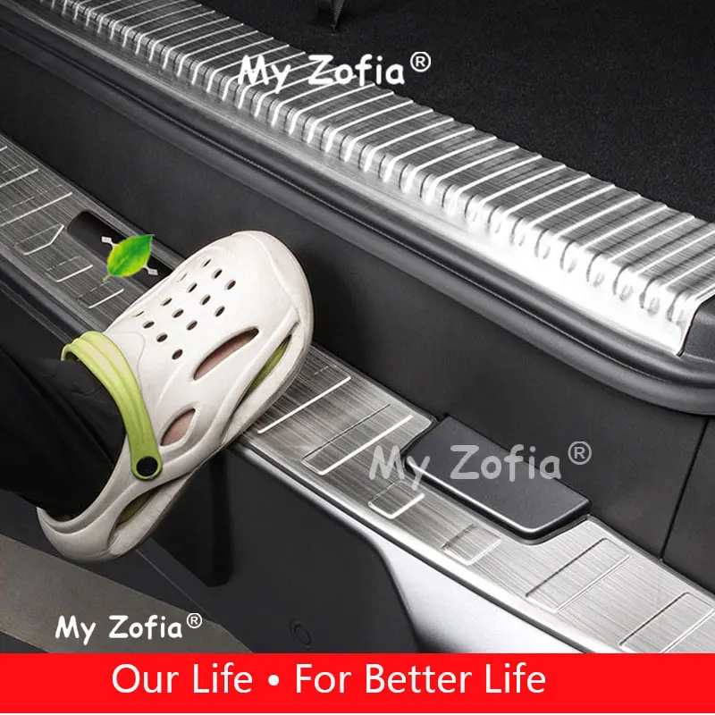 

For BYD Ti7 Leopard Titanium 7 2025 2026 Car Rear Sill Plate Tailgate Protector Trim Strip Auto Exterior Protection Accessories