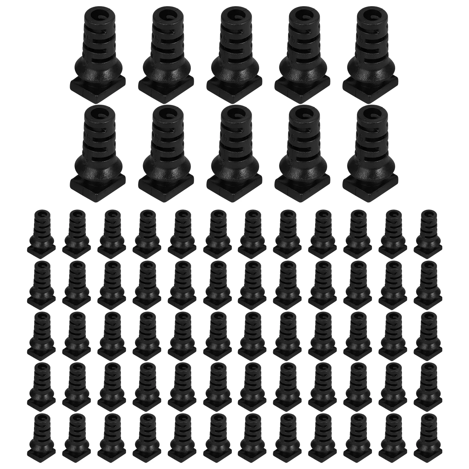 

100pcs Wire Protector Cable Gland Spiral Strain Relief Connector ABS Durable Easy Installation Electrical Fitting