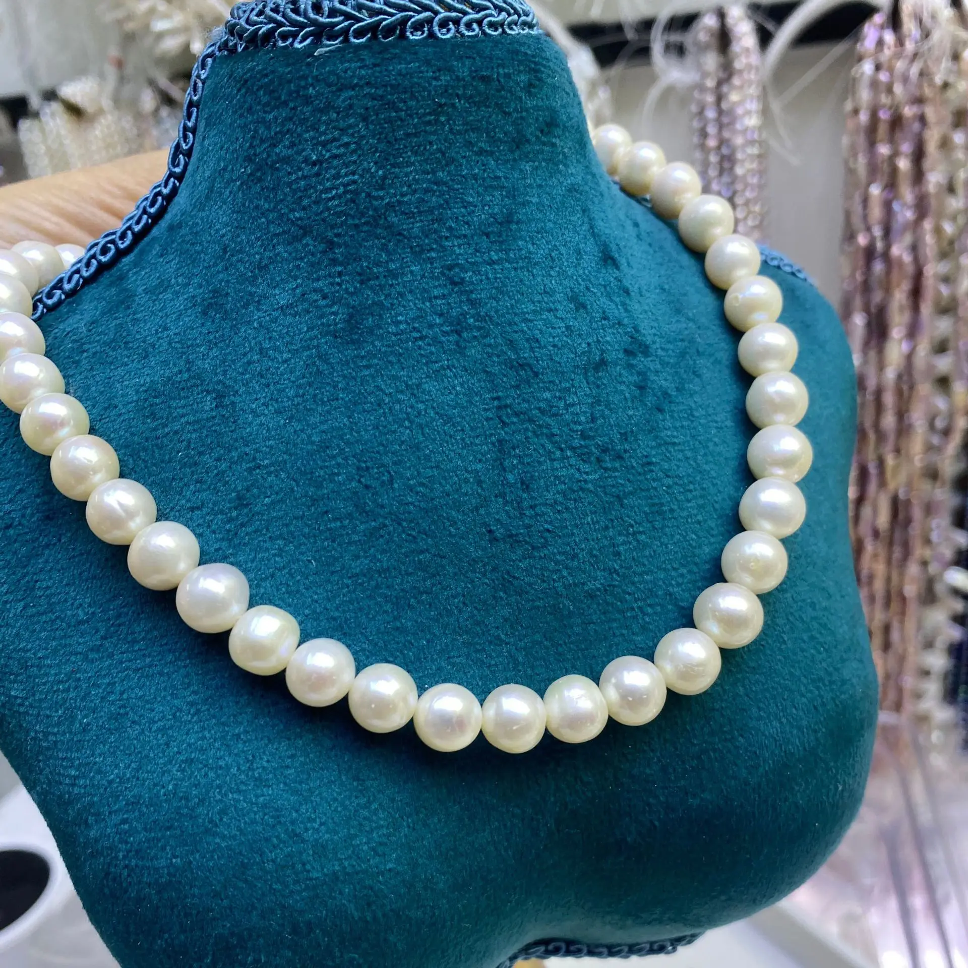 

9-10mm AA+ Natural Freshwater Pearl Round Loose Beads for Jewelry Making DIY Accessories Necklace Bracelets Supplies Wholesale