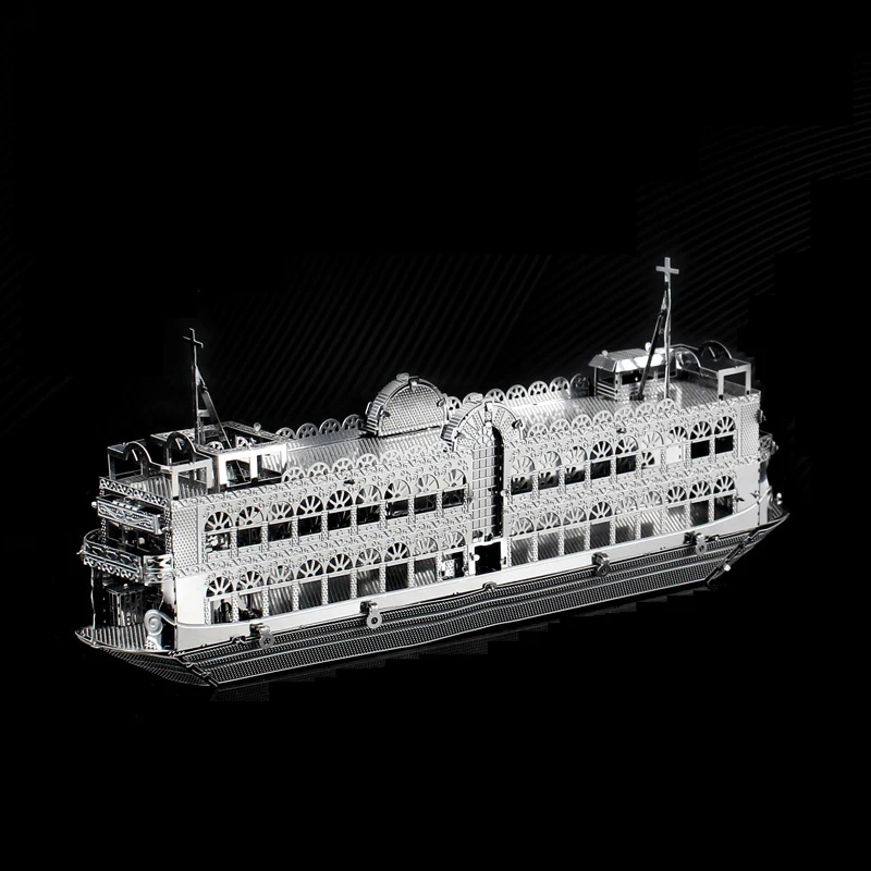 3D Metal Puzzle Hong Kong Bauhinia Cruise Line model KITS Assemble Jigsaw DIY Puzzle Gift Toys For Children