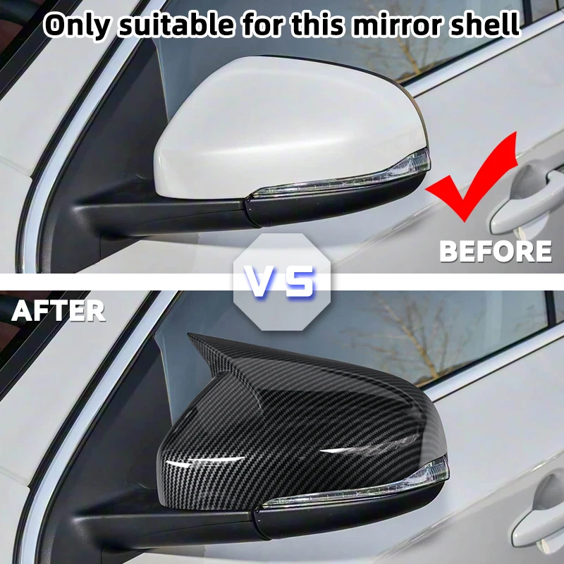 For Volvo V40 V60 S60 T5 T6 2011-2019 Rearview Mirror Cover Cap Housing Outside Door Wing Mirror Case Side Shell Lid Hood