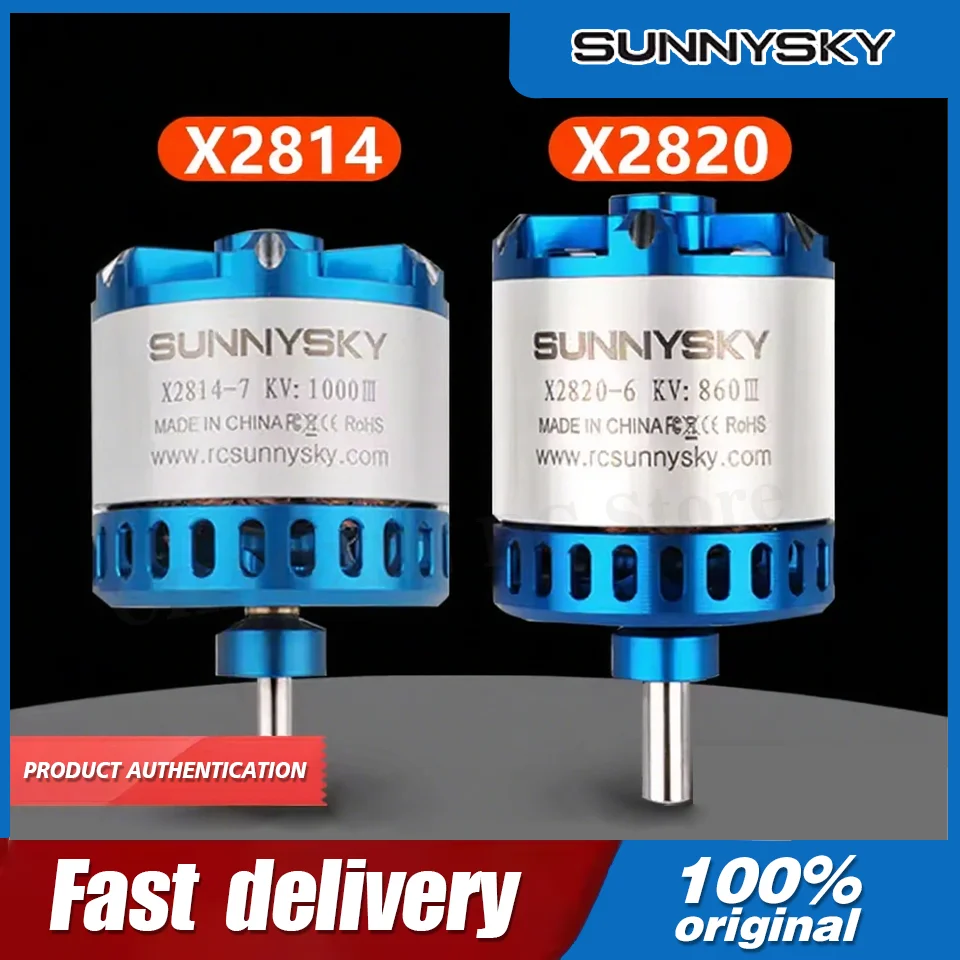 SUNNYSKY X2814-III X2820-III Brushless Motor 445KV 570KV 860KV 900KV 1200KV With Original Box For RC Airplanes Fixed Wing Plane
