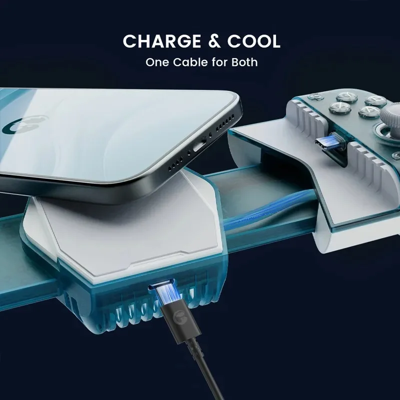 Nieuwe X3 Pro Retro Games Telefoonkoeler Radiator Hall Joystick Type C Gamep voor IOS en Android Game Controller