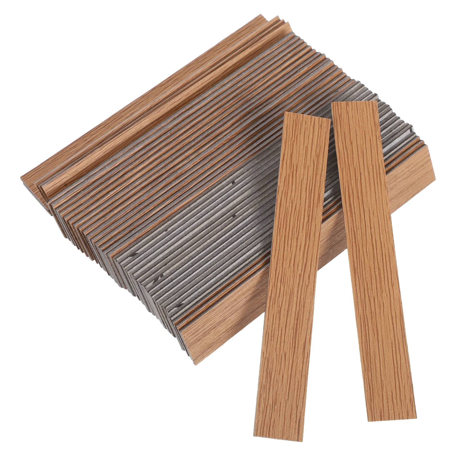 

40Pcs Miniature Wood Grain Flooring Panels Realistic Texture Easy Assembly for Miniature House Accessories Crafts