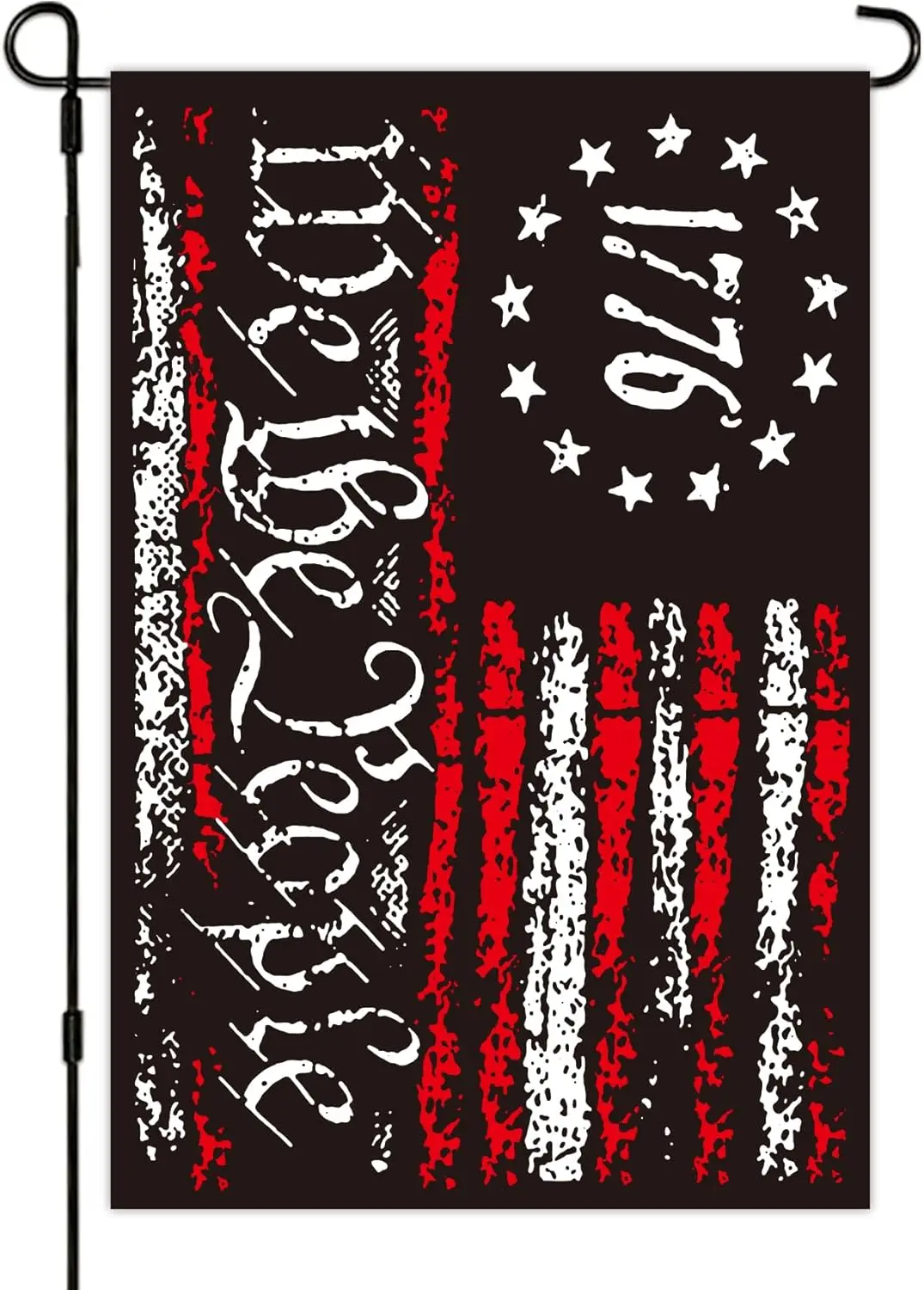 We The People 1776 Flag Double Sided 12x18in Outdoor Betsy Ross 13 Star American Constitution Flags for Yard Lawn Home Garden De