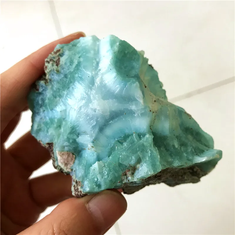 Wholesale natural rough larimar stones raw crystal stones