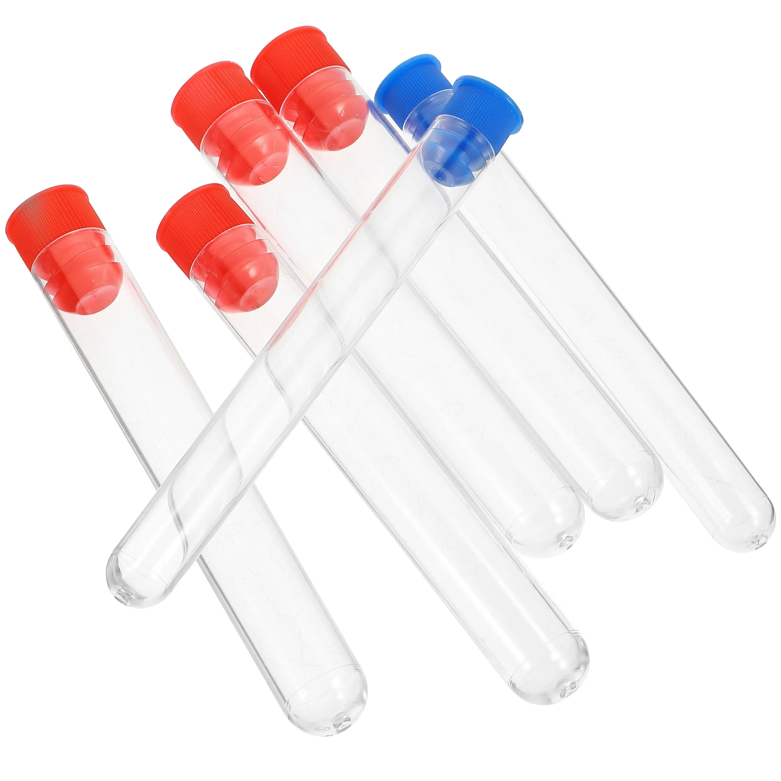 

12 Pcs Clear Plastic Test Tubes ABS Material Lightweight for Scientific Experiments Plant Propagation Storage Solution Teaching