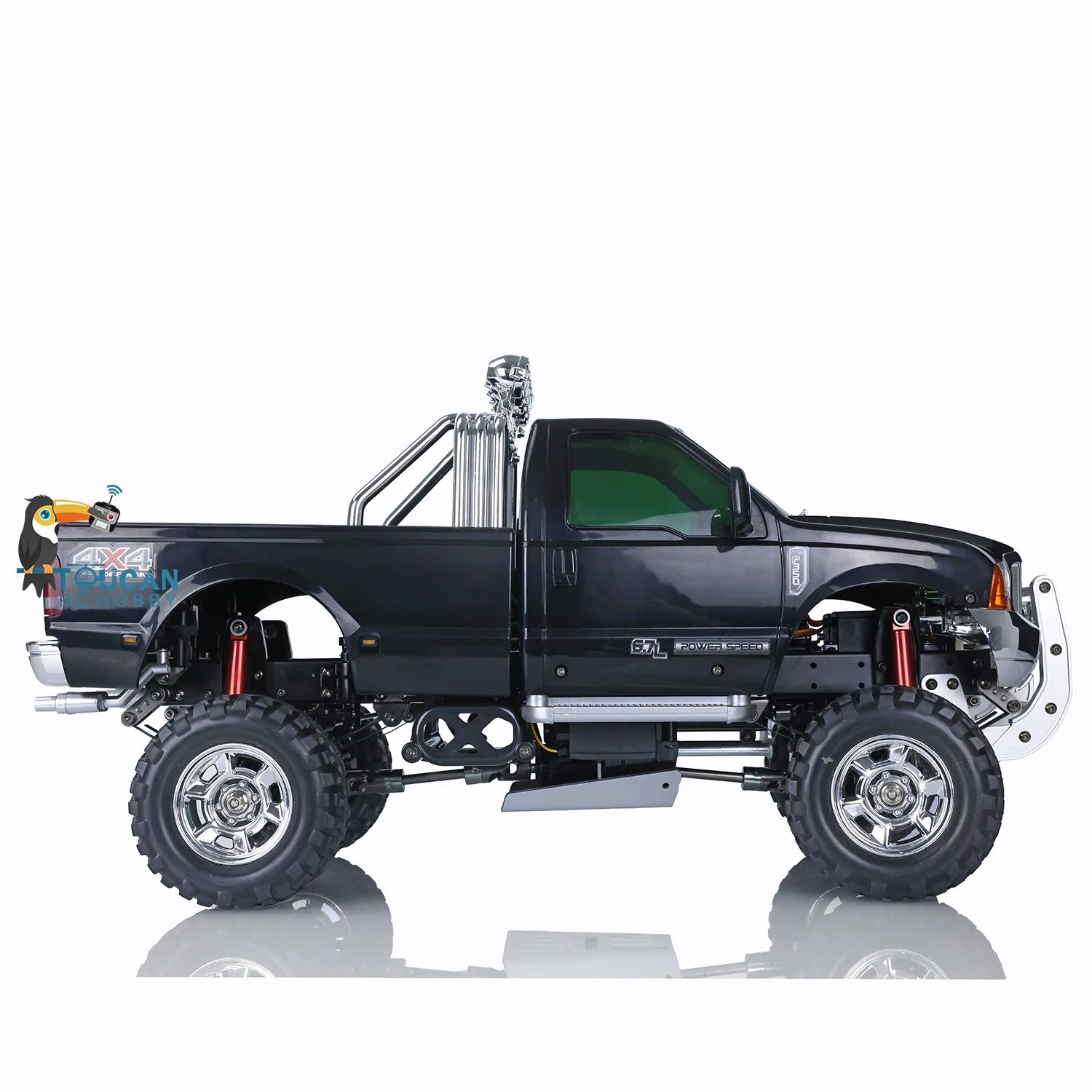 1/10 Off-road RC HG Pickup Truck P410 4*4 Rally Racing Crawler Car 2.4G Radio Motor ESC 540 Brushed Motor 160A Brushed ESC Model Car