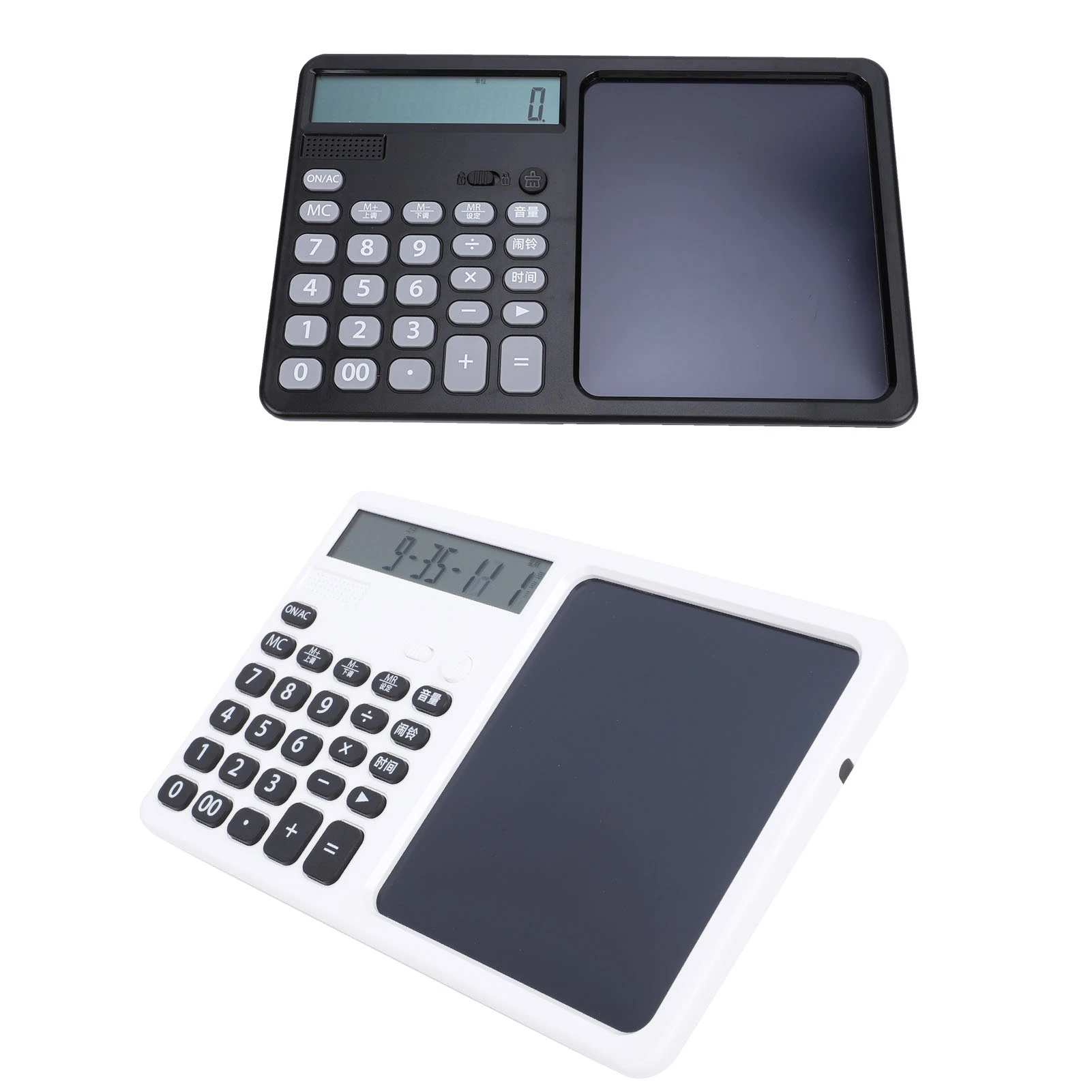 Wielofunkcyjny Kalkulator Mówiący, Ładowalny, 12-cyfrowy Kalkulator z Dużym Wyświetlaczem i Notesem, Duże, Czułe Klawisze do Użytku Szkolnego