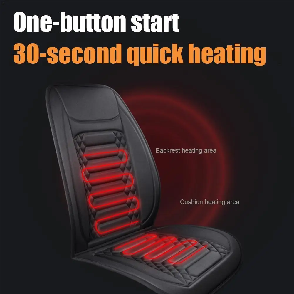 Heated Car Seat Cover 12V Universal Car Seat Heater 30'S Fast Heating Pad Thicken Car Heated Seat Cushion Warm Seat Protector