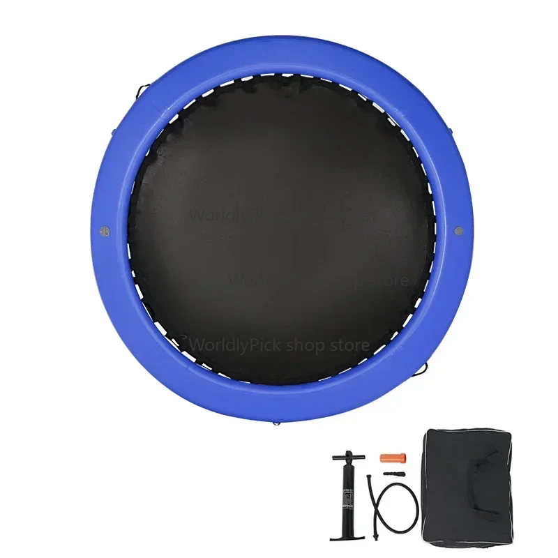 Plataforma Flotante Inflable con Anillo, Hamaca de Agua, Hamaca Redonda Inflable de 8 pies con Tecnología Drop Stitch