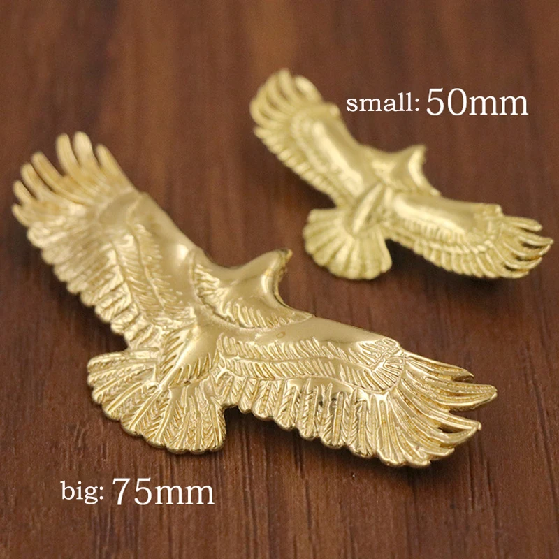 1piece Brass Eagle Decorative Buckle Pure Copper Cloth Buckle Wallet Decorative Buckle DIY Leather Decoration Accessories