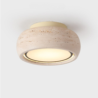 Marble LED Ceiling Light Balcony Corridor Living Room Corridor Chinese Retro Hallway Hallway Entrance Decoration Ceiling Light
