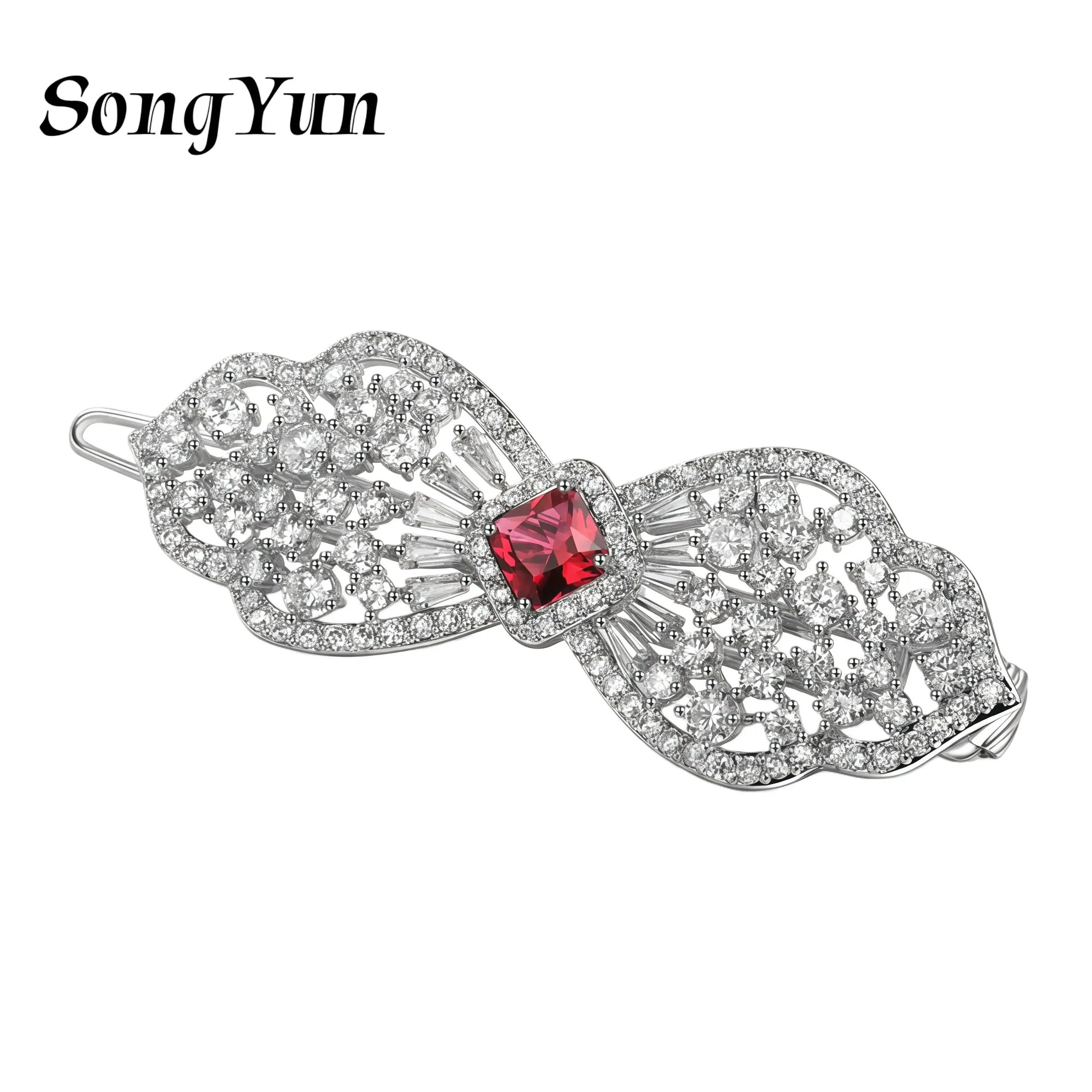 

SongYun Jewelry Manufacturer MHT Fashion Hairwear Hair Jewelry For Women Ladies 18kgp Luxury 5A Zircon Gemstone Head Accessories