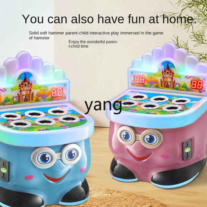 LMM Mouse Beating Machine Children's Electric Toys Double Hammer Game Machine Cute Small Commercial Amusement Machine