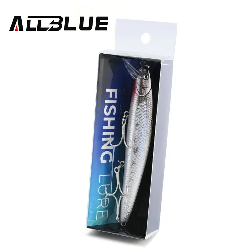 ALLBLUE Flash 110 przynęta wędkarska 110mm 5/8 uncji Glow Jerkbait Wobbler wolno zawieszający plastikowy sztuczna przynęta sprzęt do szczupaka okonia — zdjęcie 7