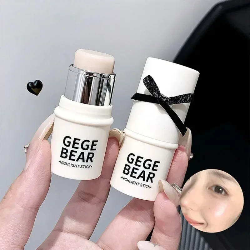 Evidenziatore idratante a luce d'acqua trasparente Stick Champagne Pasta ad alta lucentezza Viso e corpo Schiarente Trucco naturale Bronzer Blush