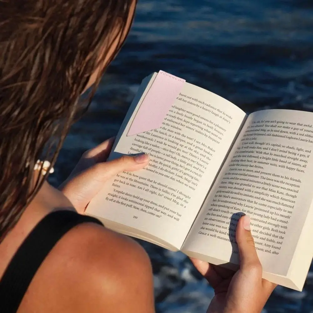 Ученическая закладка для чтения ручной работы, искусственная кожа, однотонная износостойкая Водонепроницаемая декоративная книга для чтения