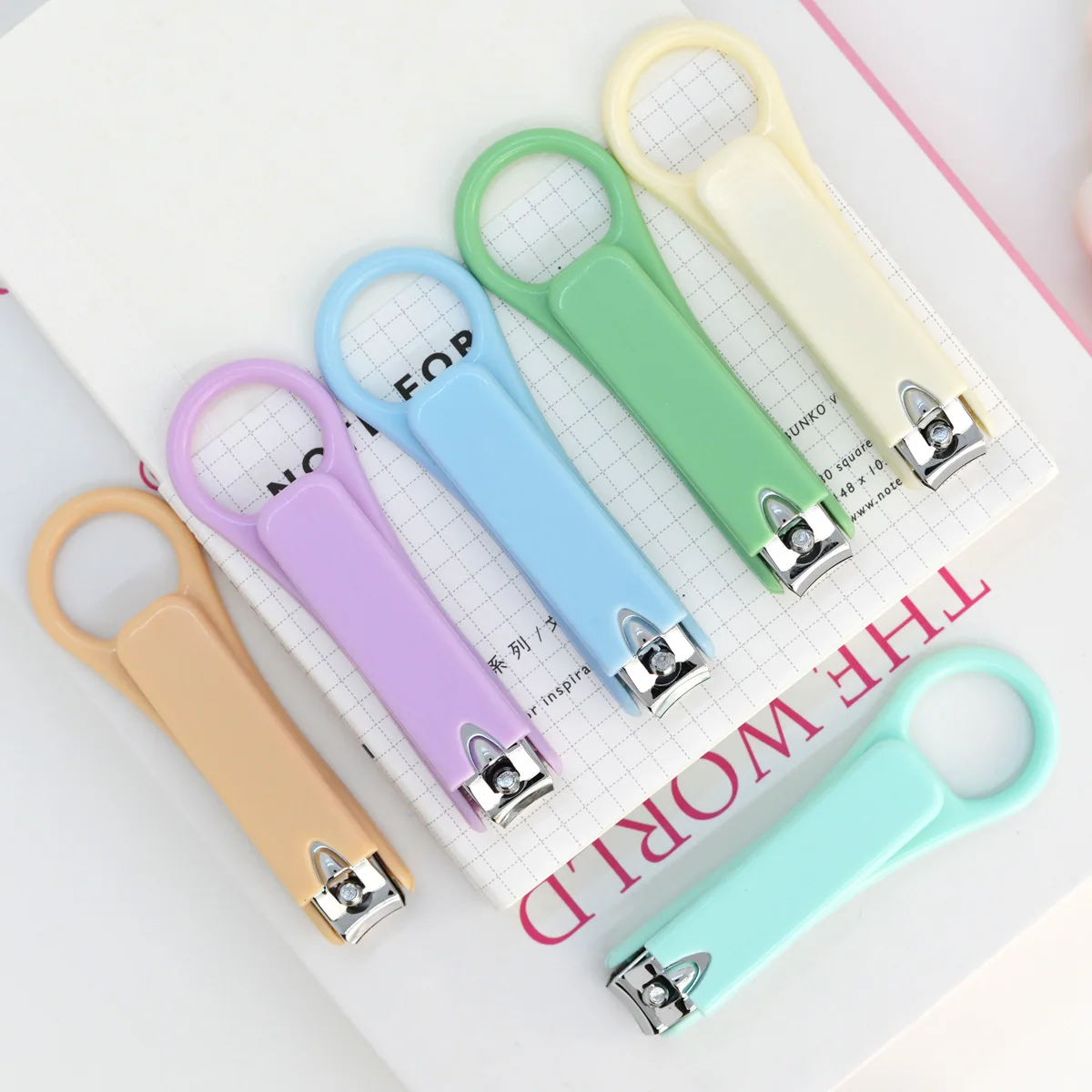 

Cute Nail Clipper Macaron Color Portable Clipper Anti Splash Home Nail Clipper Adult Student Nail Tool Ножницы Для Рукоделия