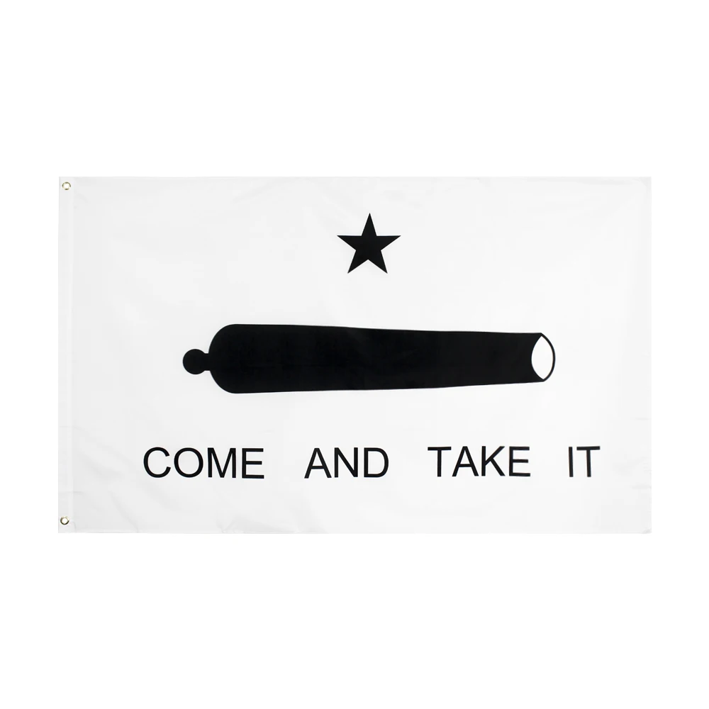 60x90cm 90x150cm 120x180cm Gonzales Cannon Come And Take It Flag Tapestry Polyester Banner Texas Revolution Historical Decor