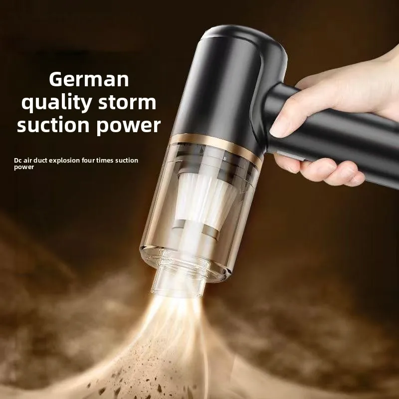 

Green light dust charging handheld brushless small powerful dust blower large suction vehicle vacuum cleaner car home charging