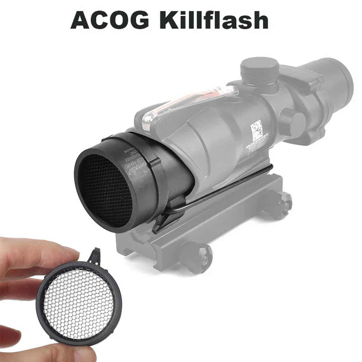 Killflash ACOG RMR Red Dot Sight Scope Protector Reflective Optical Mirror Accessories Pistol Rifle Vision Plastic Material