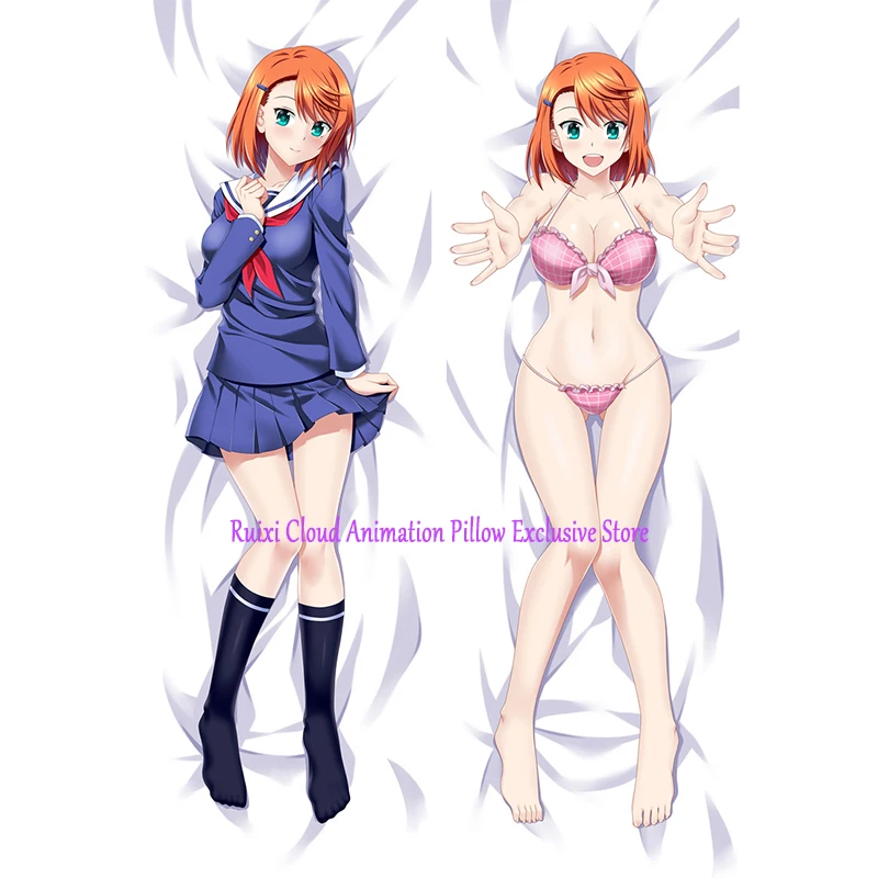 Dakimakura Anime Pillow Cover Chisaki Miyazaki Double Sided Print 2Way Cushion Bedding Gifts