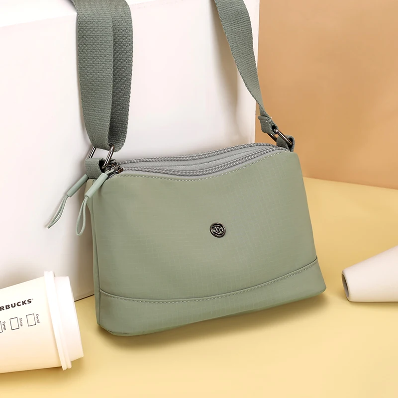 

Женская повседневная сумка-мессенджер, водонепроницаемая нейлоновая сумка на плечо, большая вместительная сумка для мам, маленькая сумка через плечо, основные кошельки