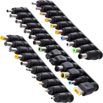 범용 노트북 입력 DC 플러그 세트, 대부분의 노트북용 잭 팁, 34 개