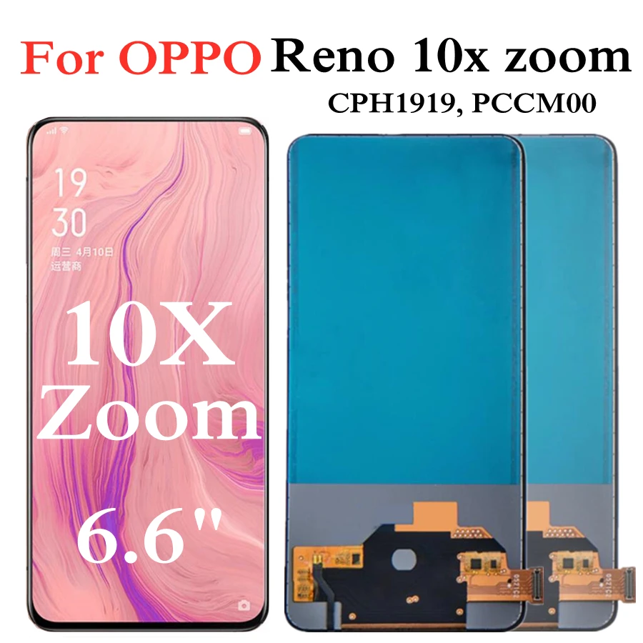 6.6  TFT LCD For OPPO Reno 10x Zoom LCD Display Screen Touch Panel Digitizer Assembly For Oppo Reno10x zoom LCD Screen