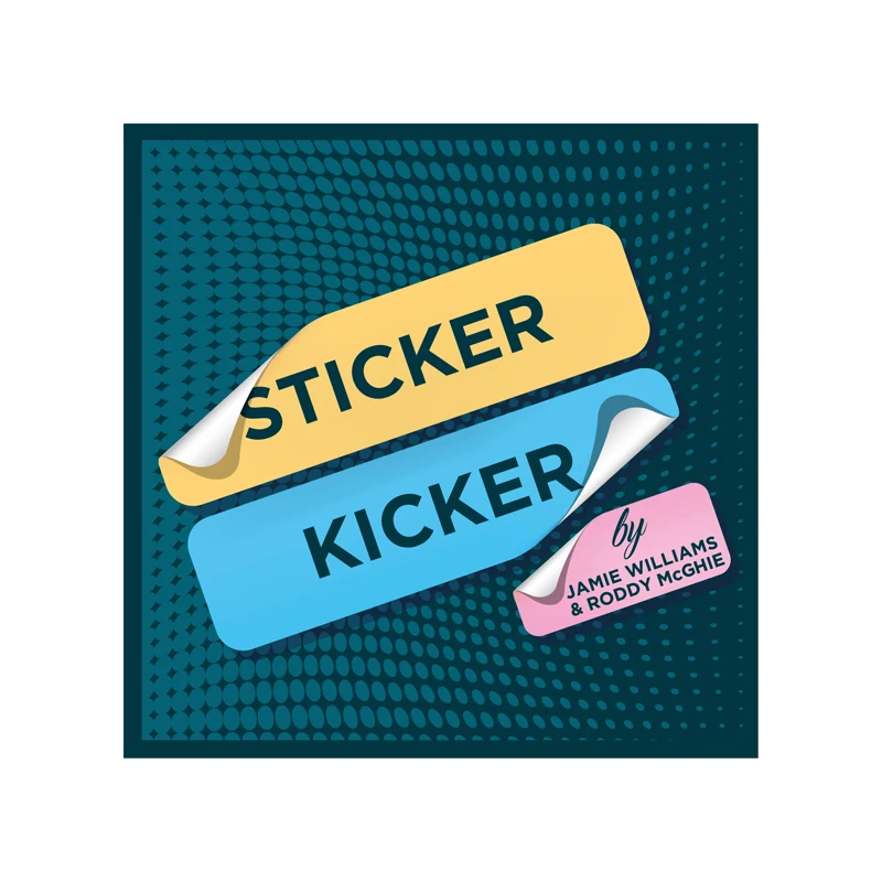 Sticker Kicker by Roddy McGhie Card Magic Tricks Signed Card Become Sticker Magia Close Up Street Illusions Gimmicks Prop Magie