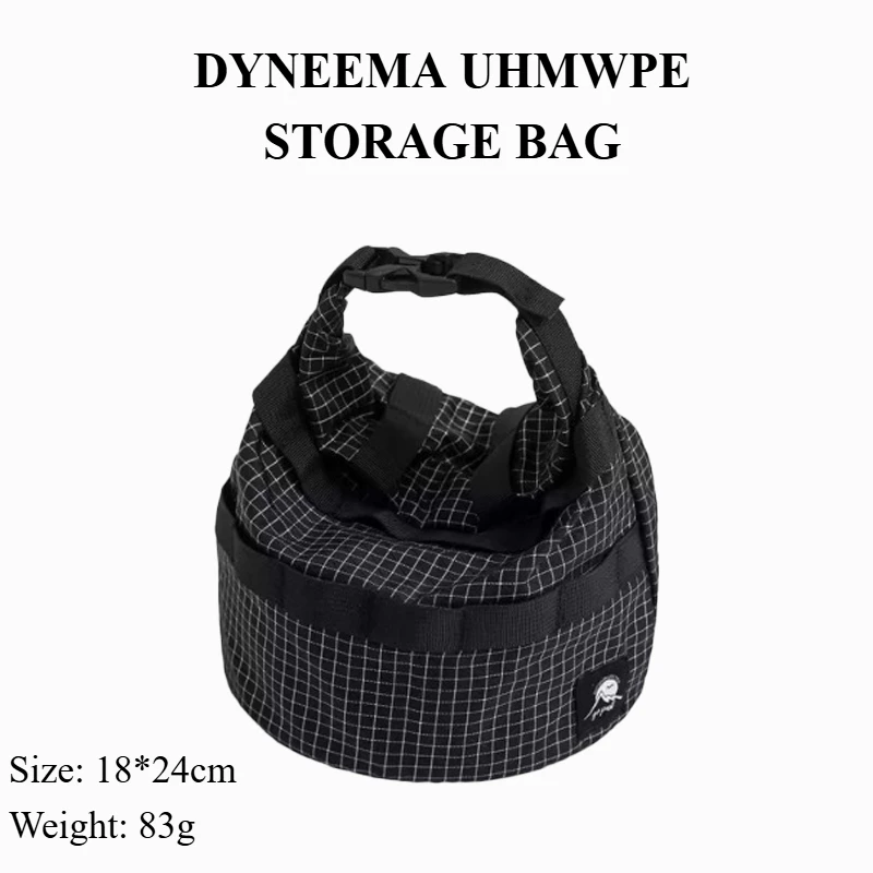 UHMWPE Aufbewahrungstasche Outdoor Dyneena Camping Gastank Geschirr Kleinigkeiten Beutel Ultraleichte wasserdichte multifunktionale Aufbewahrungstasche