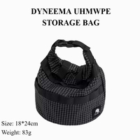 UHMWPE Storage Bag Outdoor Dyneena Camping Gas Tank Tableware Sundries Pouch Ultralight Waterproof Multi-functional Storage Bag
