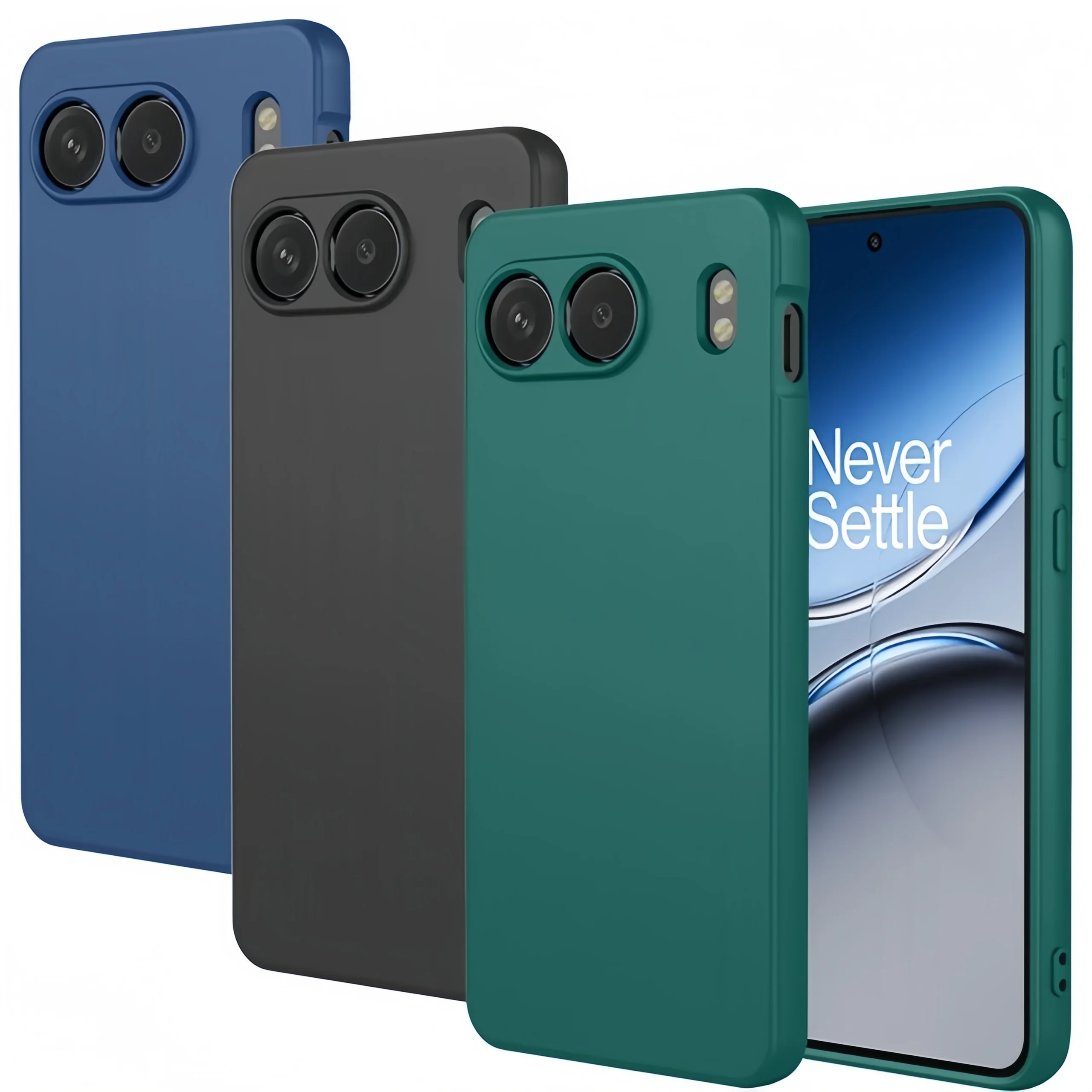 

Fashion Solid Colour Shockproof Protective Liquid Silicone Phone Case For Oneplus Nord 4