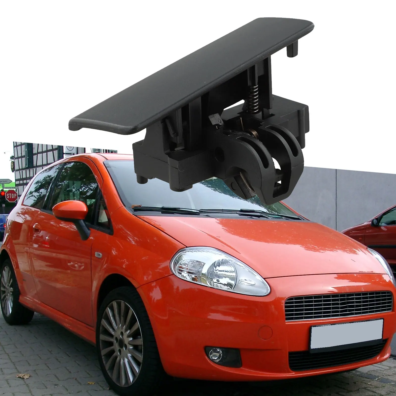 Automotive Glove Box Parts Black Catch Lock Fits Specific Models Made Of ABS Material Non-deformable Structure
