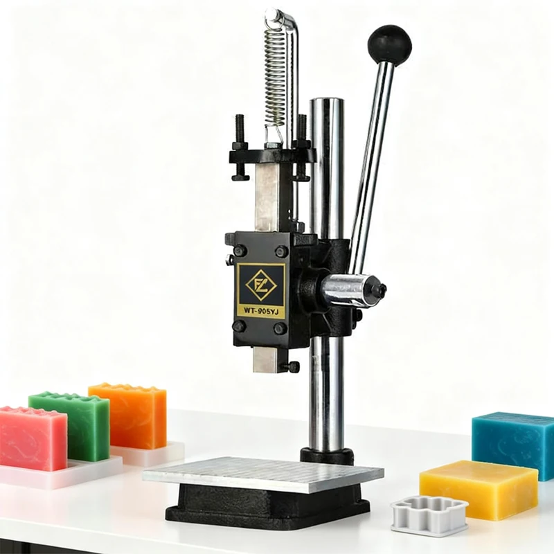 Household Soap Press Embosser Easy Operate Soap Pattern Stamping Machine for Handmade Soap