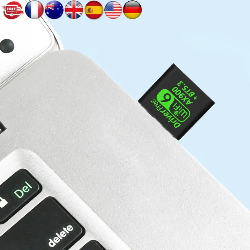 

USB WiFi 6 Bluetooth-совместимый адаптер 5.3 2 в 1 Dongle 900 Мбит/с USB Wi-Fi сеть беспроводной Wlan-приемник драйвер бесплатно для Win11/10