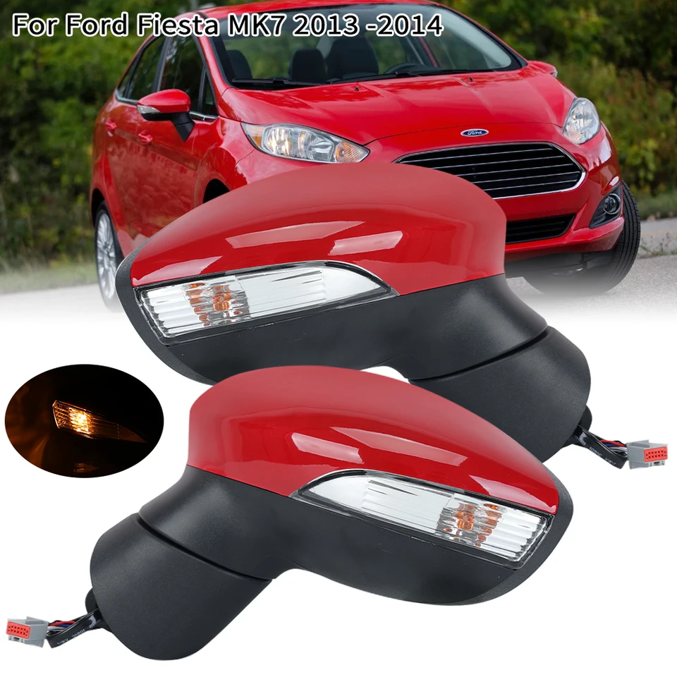 Retroviseur Extérieur Ford Fiesta URPIZY Cadre De Recouvrement De Rétroviseur Latéral Pour Ford Fiesta Pièce Rechange Rétroviseur Extérieur B-max