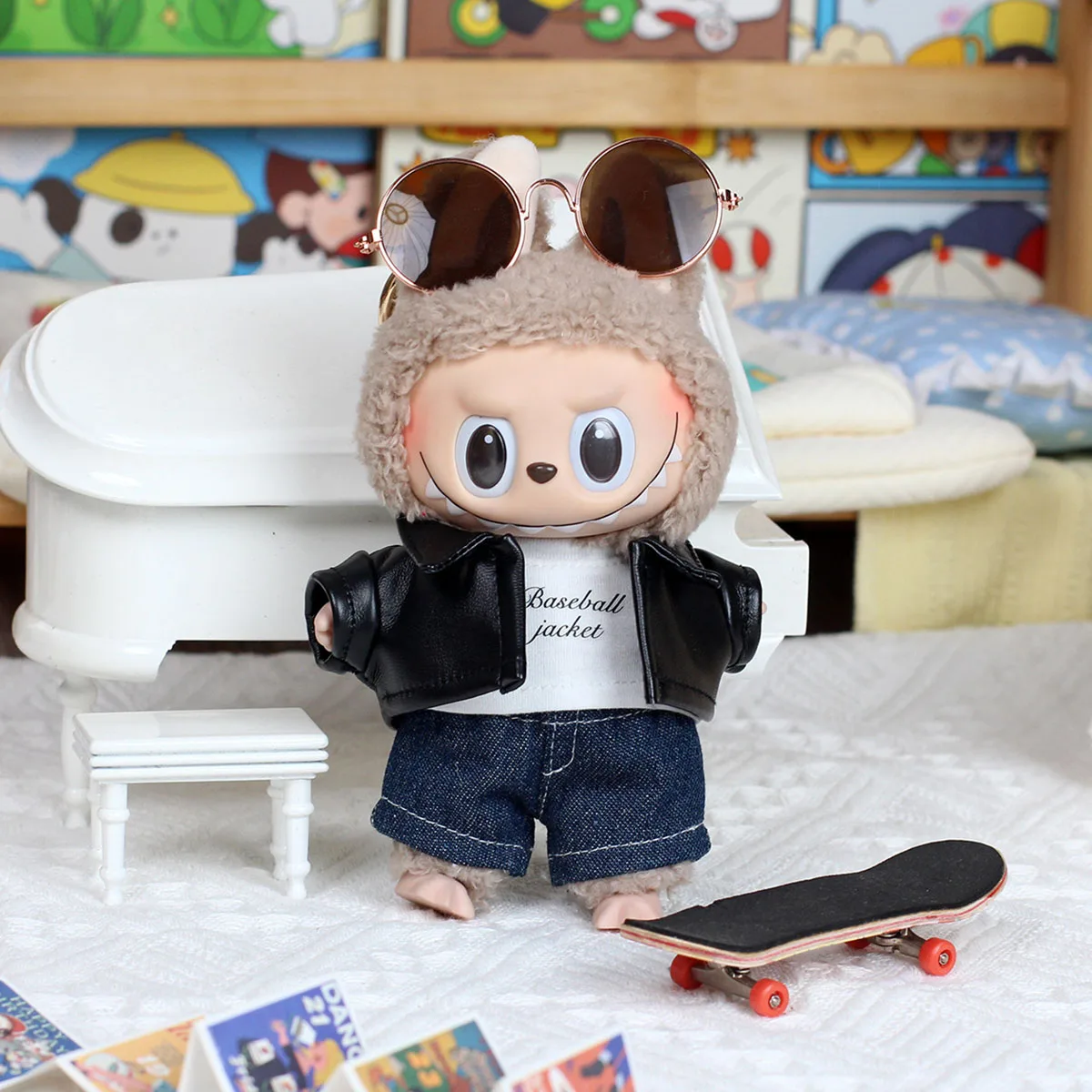 

17cm Mini Plush Doll'S Clothes Outfit Accessories For Labubu II Idol Dolls Butterfly Princess Dress Clothing Gift ﻿ ﻿