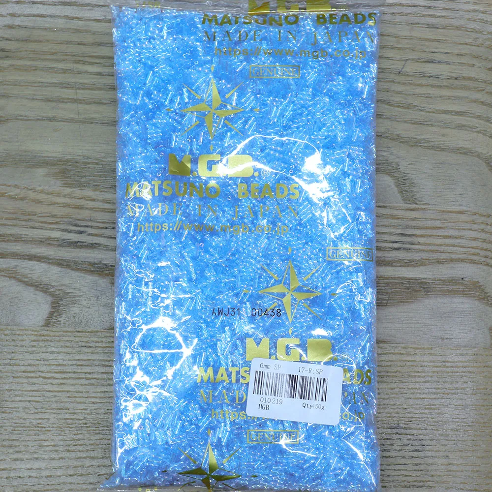 

Imported from Japan MGB 6mm 450G packaging spiral tube bead DIY handmade beaded tassel material