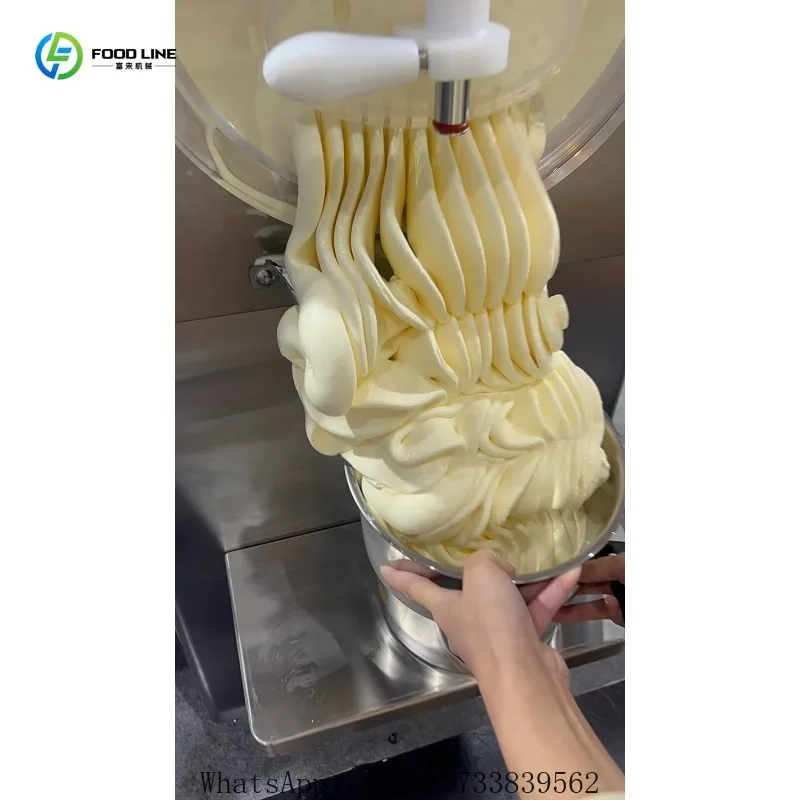 Customized Electric Hard Ice Cream Maker 45L/H Frozen Yogurt Machine For Commercial Use