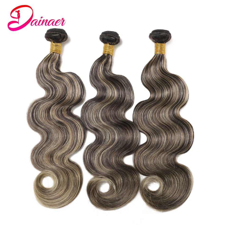 Highlight Bundles M1b 27 Body Wave Bundles 1/3/4 Pcs Colored Hair Extensions Body Wave 100% Human Hair Bundles Remy Hair Weave