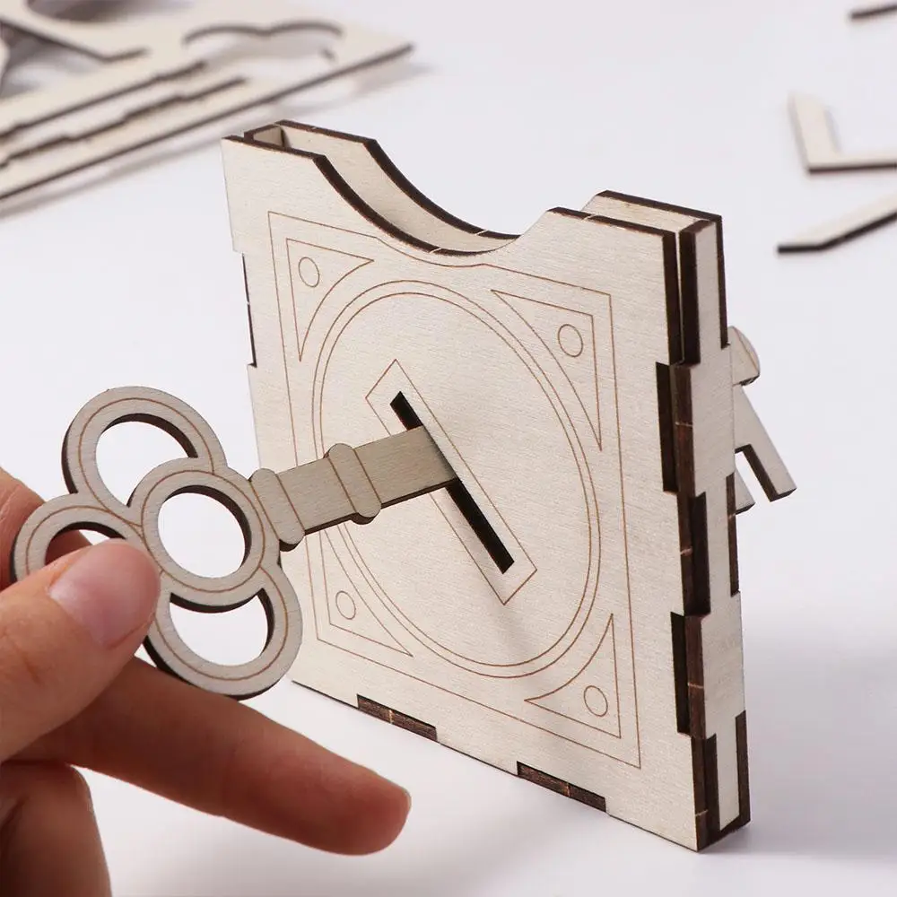 Assemblage en bois bricolage ensemble magique cerveau en bois doigt tour de magie jouet classique coloré boîte à crayons magique enfants et adultes