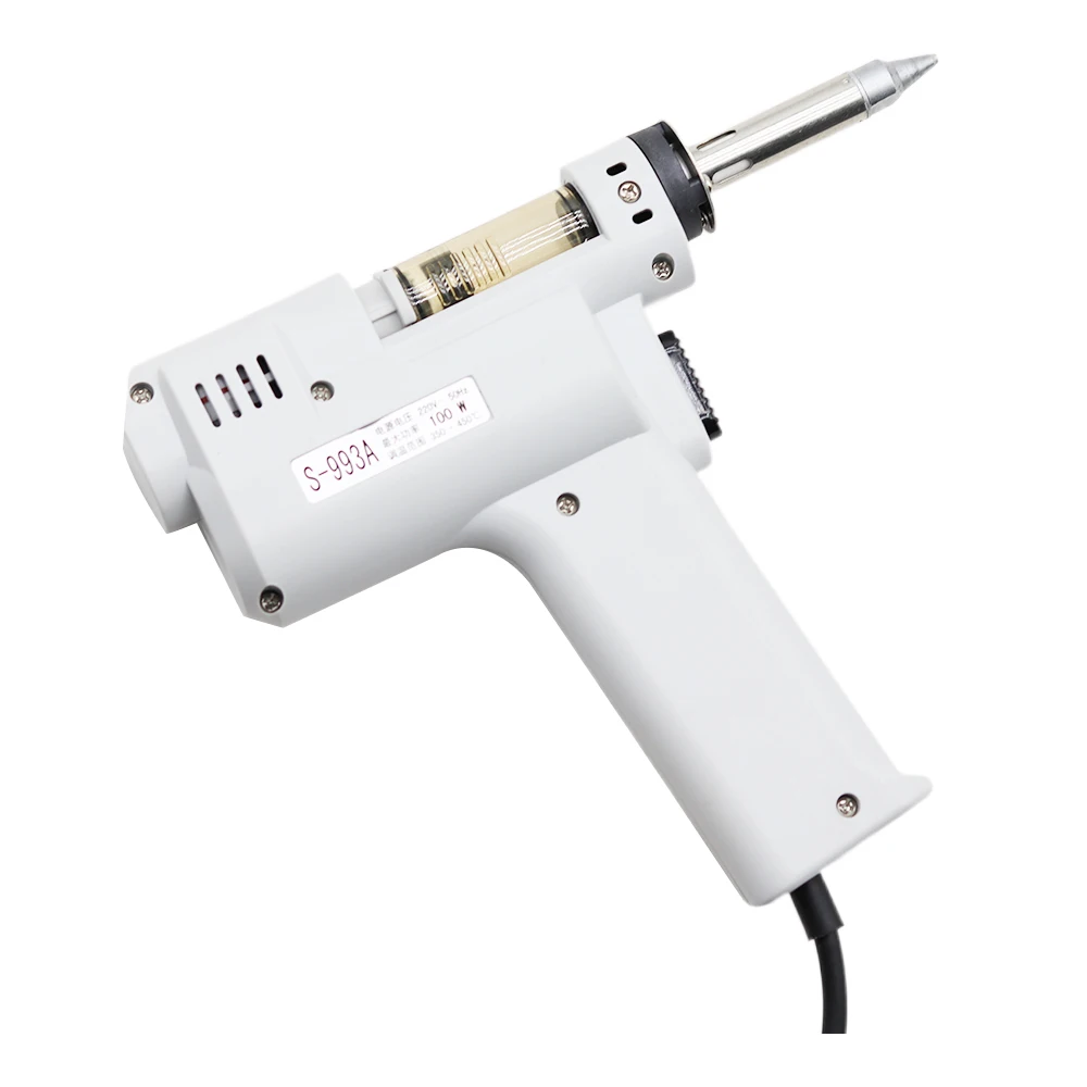 Electric Vacuum Desoldering Pump Solder Sucker Gun Heating Core Suction Tin100W Tin Suction Gun Soldering Iron