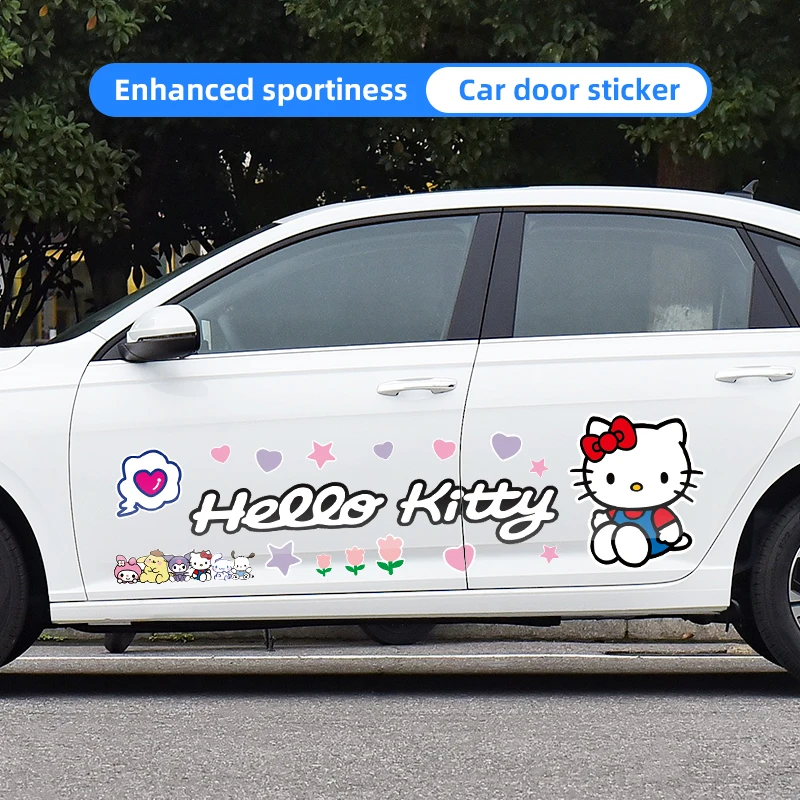 

Sanrio Car Body Decoration Stickers Kawaii Cartoon Decal For Hyundai Volkswagen Toyota BMW Honda Jaguar Cadillac Alfa Romeo KIA