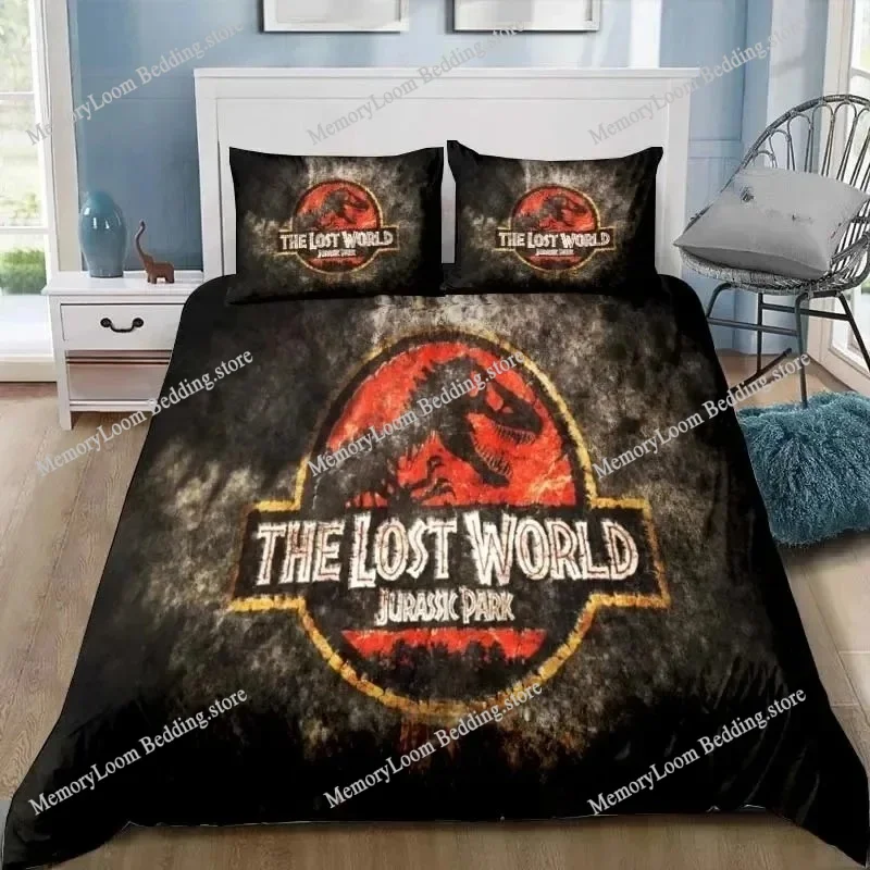 Duvet Cover Jurassic Dinosaur Park World 3D Exquisite Print Bedding Set Comforter Bed Youth Home Decor Kids Girls Boys Gift