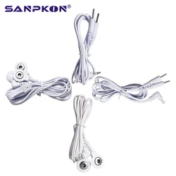 Electric Shock Wires Cable Electrotherapy Electrode Lead For Muscle Stimulator Massage Therapy Electrode Tens Acupuncture Gloves