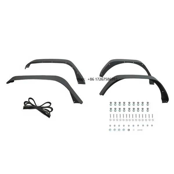

4 PCS Tube Fenders for wrangler jl 2018-2019 Front and Rear Steel