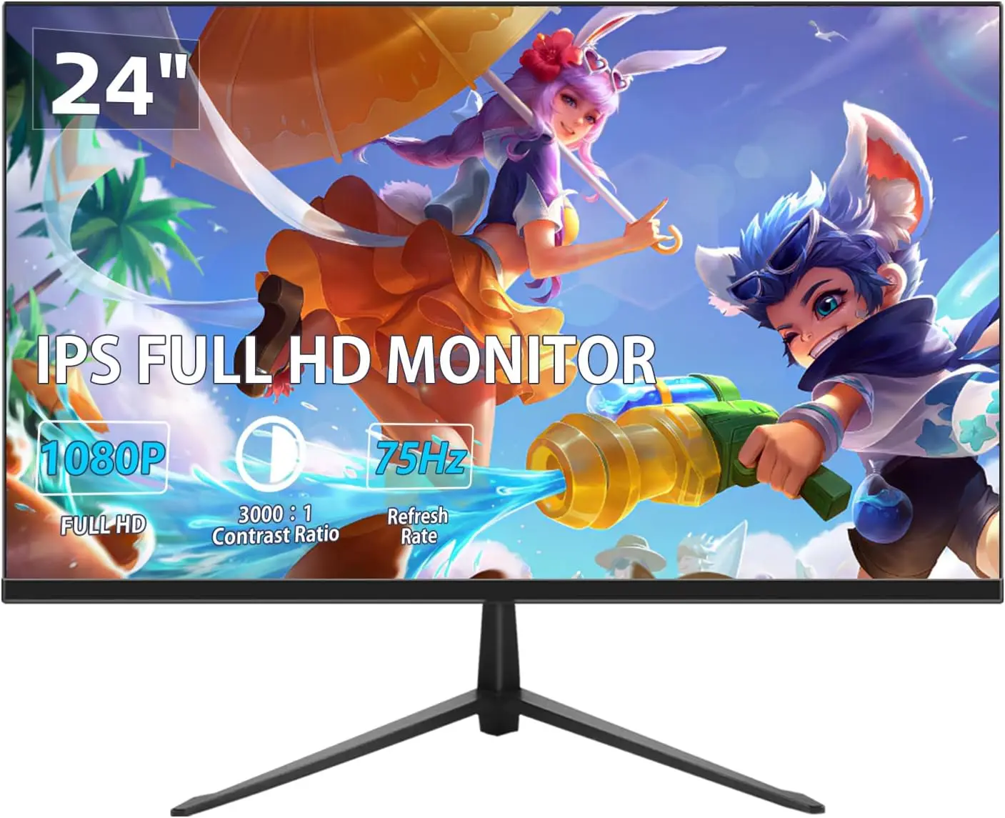 

Wholesale OEM Full 1080P Desktop PC Computer 24 Lcd PC 24 Inch FHD 1920 X 1080P IPS Display, 3-sided Border-le