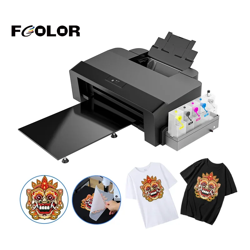 

Fcolor NEW DIY T-shirt Printing Machine A3+ A3 PET Film Transfer DTF Printer L1800